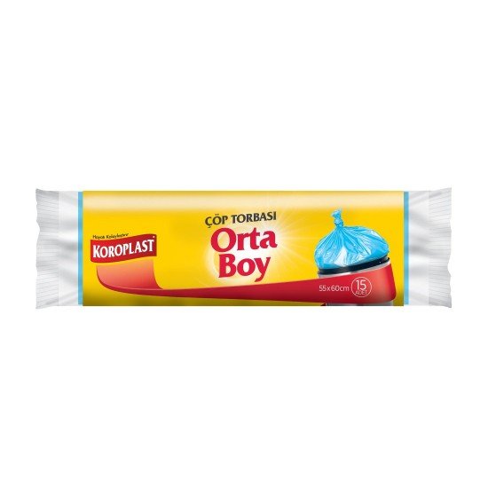 Koroplast Orta Boy Güçlü Çöp Torbası 15 Adet Koroplast Orta Boy Güçlü Çöp Torbası 15 Adet