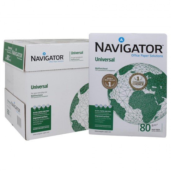 Navigator A4 Fotokopi Kağıdı 80 g/m² 500 Yaprak x 5 Paket Navigator A4 Fotokopi Kağıdı 80 g/m² 500 Yaprak x 5 Paket
