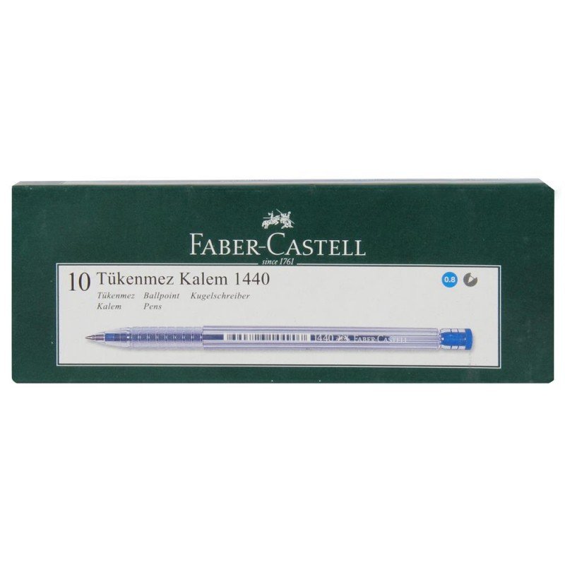 Faber Castell 1440 Tükenmez Kalem 0.8 mm 10 Adet