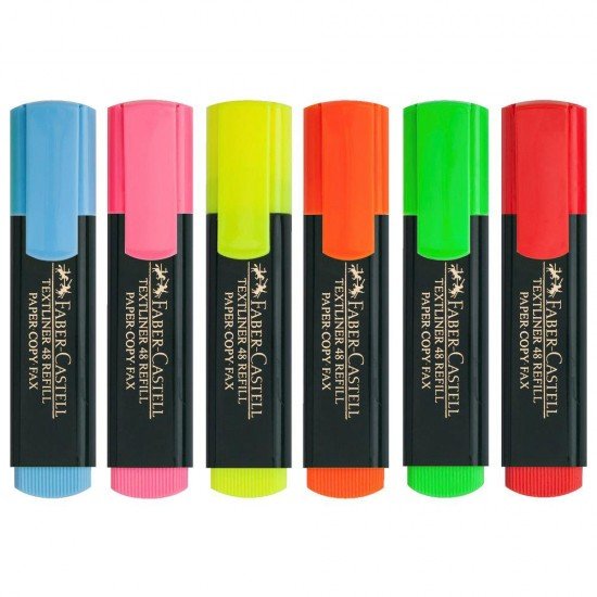 Faber Castell 1548 Fosforlu Kalem 8 Adet - Karışık Renk Faber Castell 1548 Fosforlu Kalem 8 Adet - Karışık Renk