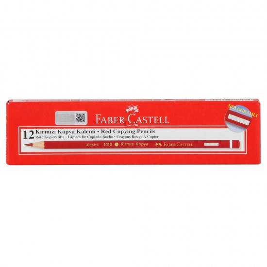 Faber Castell 1410 Kopya Kalemi 12 Adet - Kırmızı Faber Castell 1410 Kopya Kalemi 12 Adet - Kırmızı