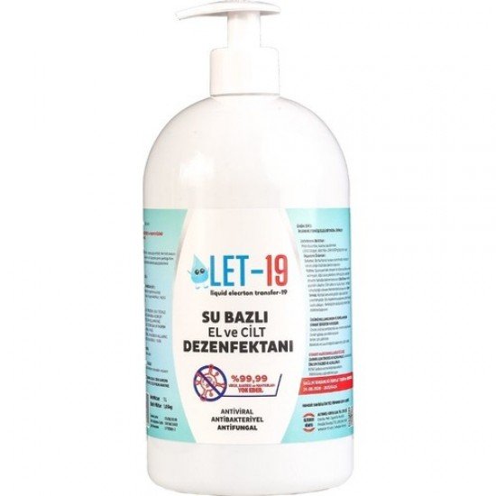 Let-19 Hipokloröz El Yüz ve Cilt Dezenfektanı 1 lt Let-19 Hipokloröz El Yüz ve Cilt Dezenfektanı 1 lt