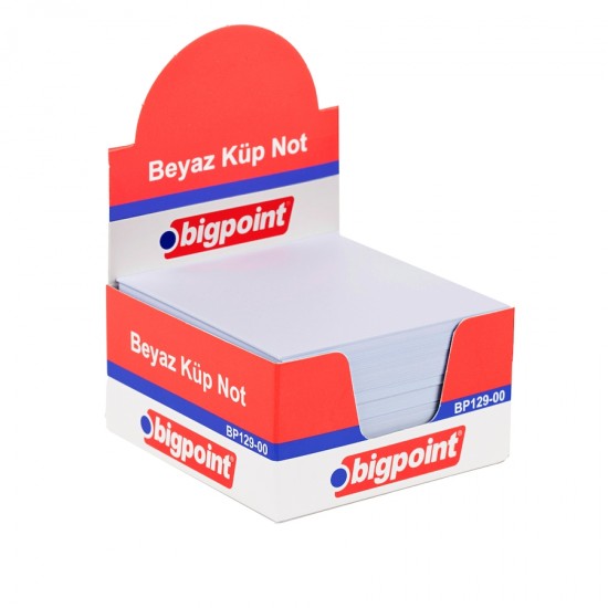 Küp Notluk Beyaz 8x8cm Küp Notluk Beyaz 8x8cm