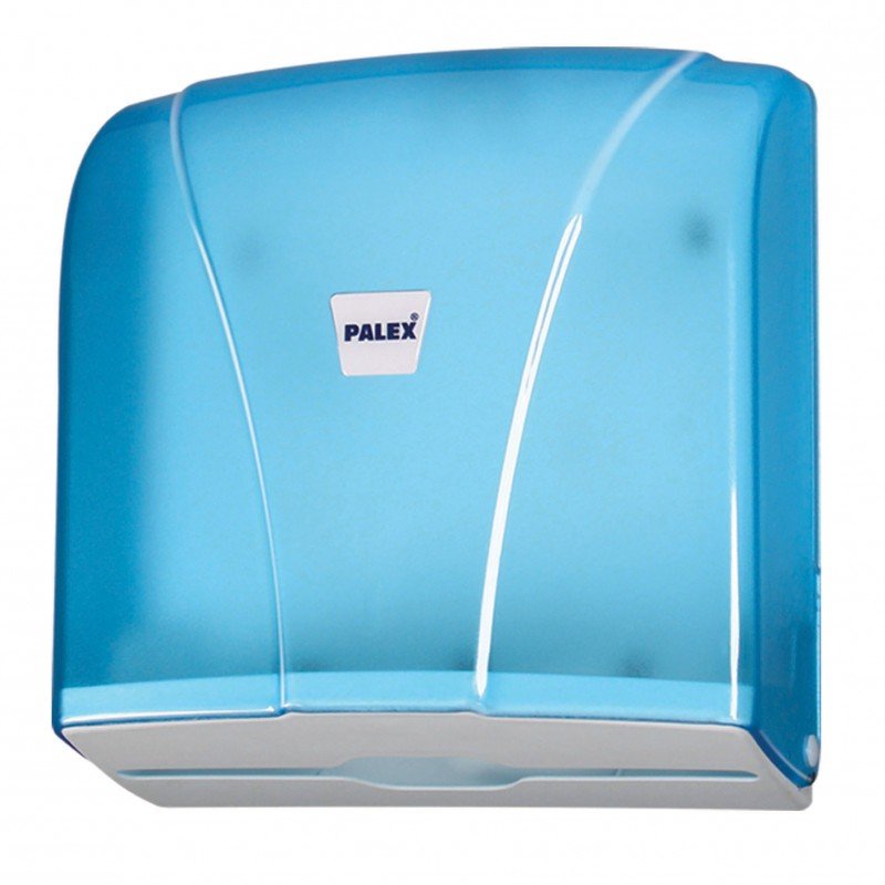 Z Katlı Kağıt Havlu Dispenseri Şeffaf Mavi