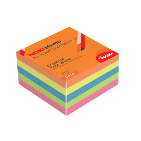 Noki Memo 75X75 Neon Yapışkanlı Küp Blok 450 Sf Envai Noki Memo 75X75 Neon Yapışkanlı Küp Blok 450 Sf Envai