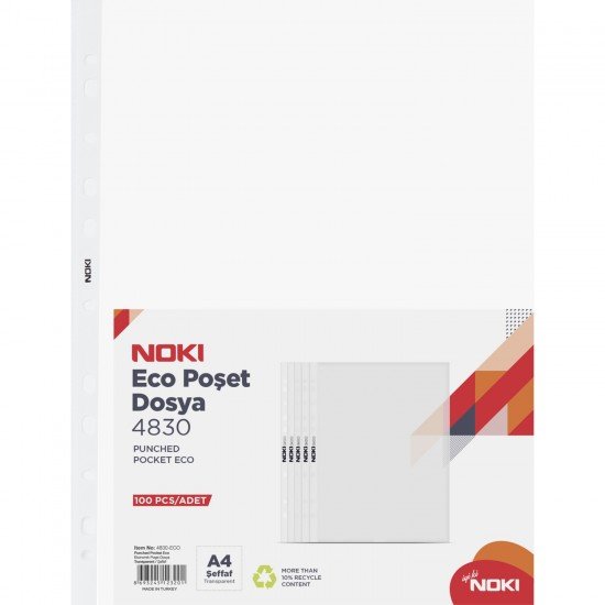 Noki 4830 Eco Poşet Dosya 100'Lü Noki 4830 Eco Poşet Dosya 100'Lü
