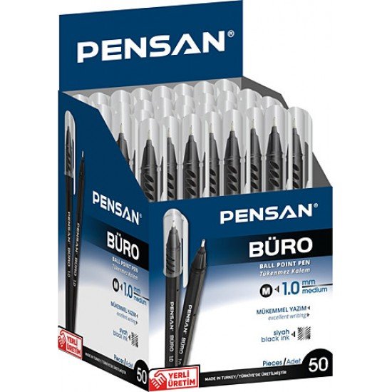 Pensan 2270 Büro Tükenmez Kalem Siyah 50'li Paket Pensan 2270 Büro Tükenmez Kalem Siyah 50'li Paket
